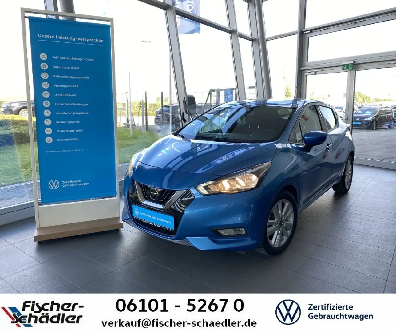 Nissan Micra N-WAY 1.0*N-Way*SitzHz.*RearView*Carplay*e Blau - 1
