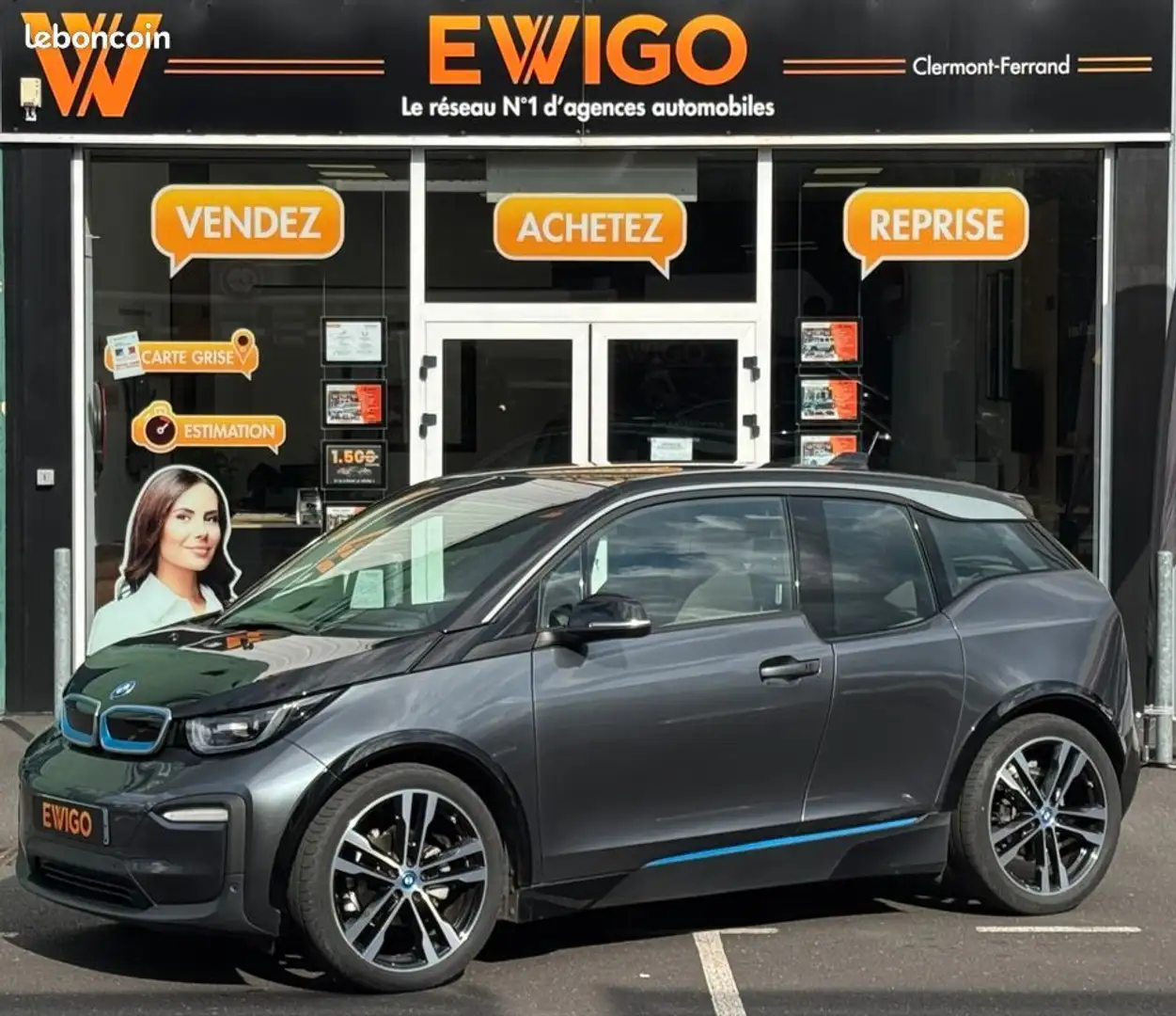 BMW i3 170ch 120ah 42.2kwh pack sport + camera de recul Grau - 1