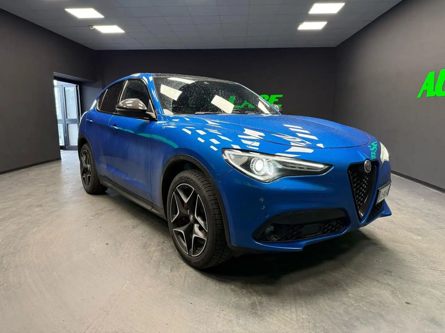 Alfa Romeo Stelvio Stelvio 2.2 t Ti Q4 210cv auto Blauw - 1