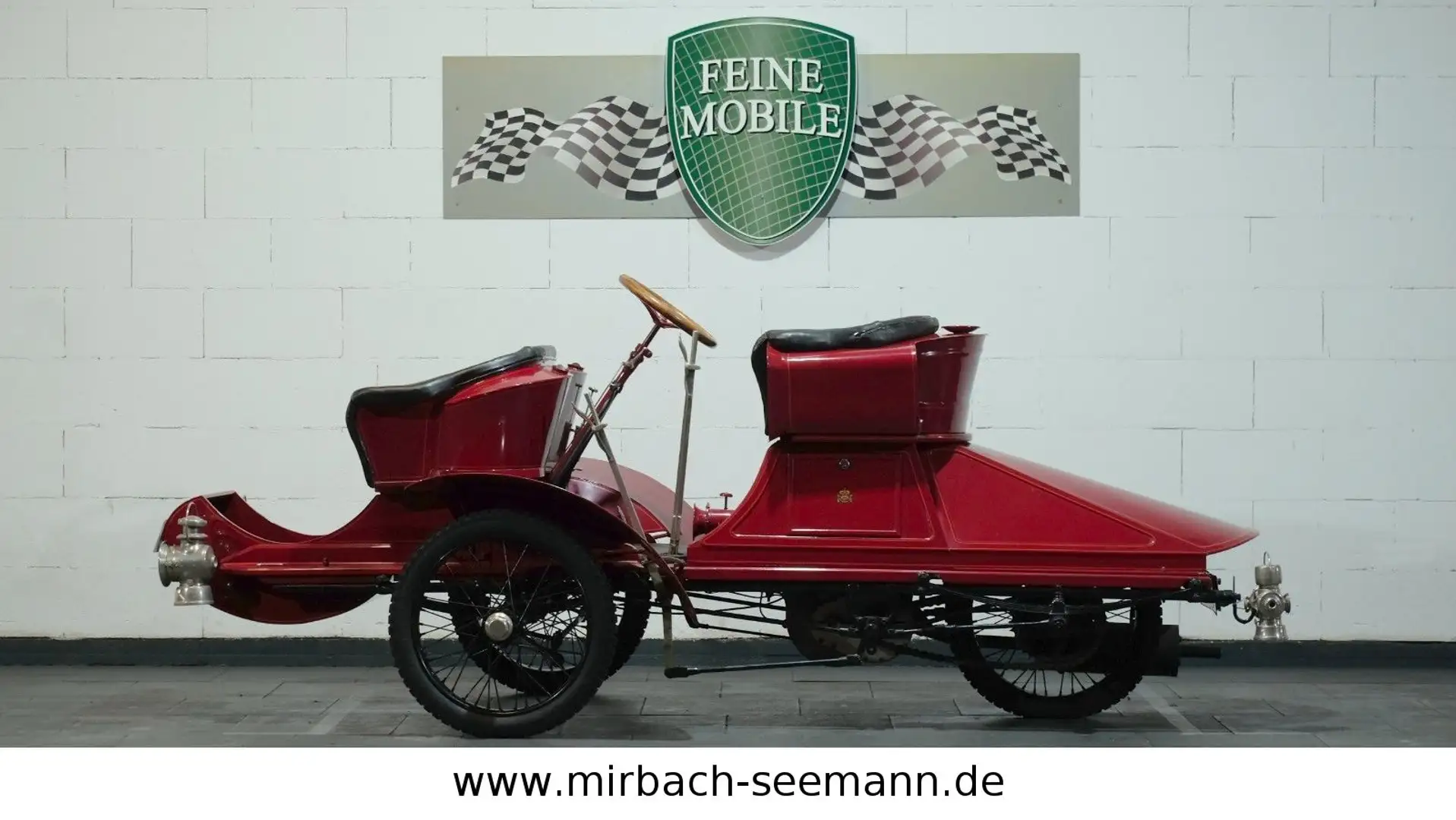 Sonstige Marken /Rexette 1905 5HP Tricar / Velocar Rot - 2