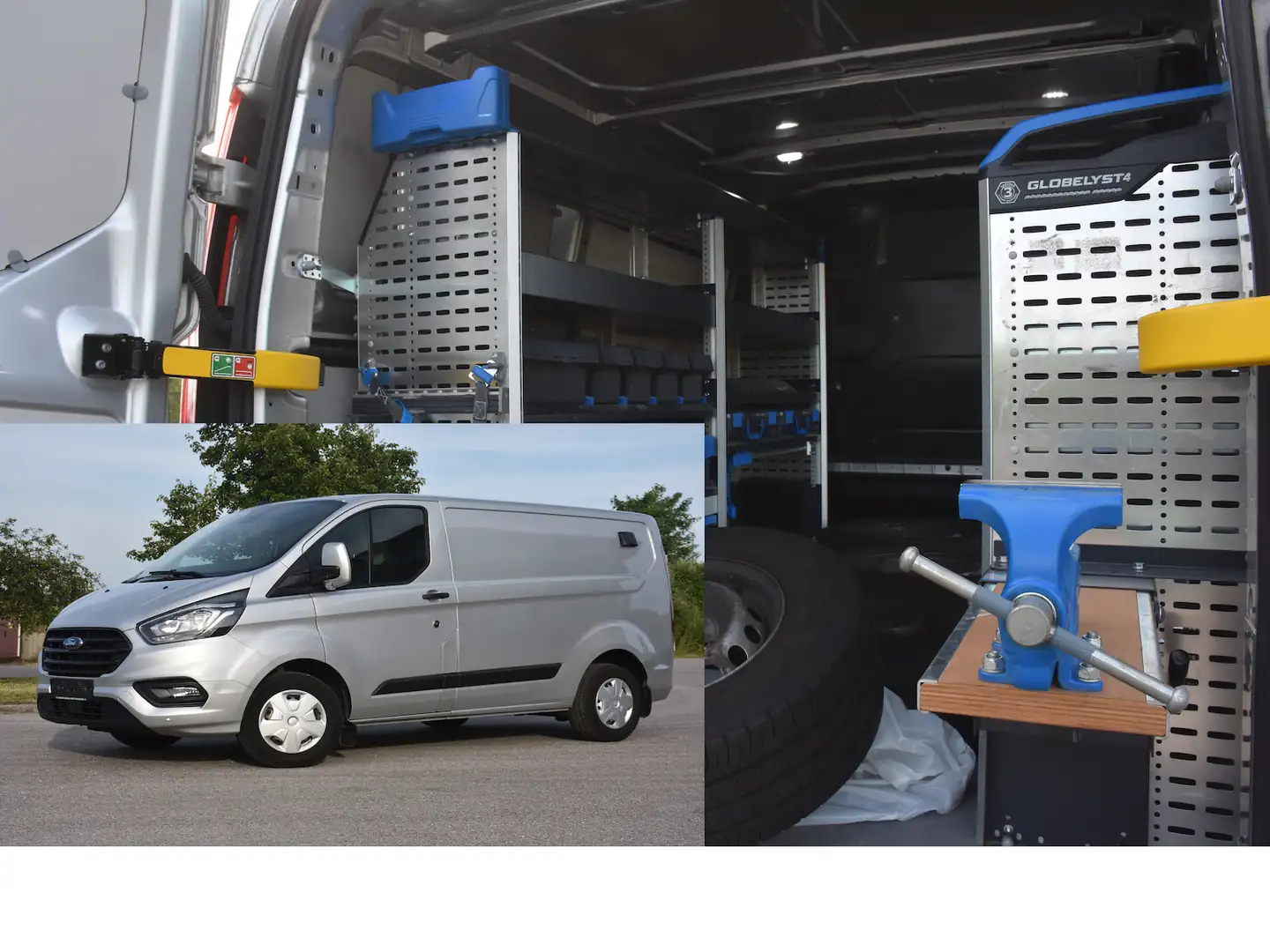 Ford Transit Custom 300 L1 Trend/Sortimo/Regal/VOLL Silber - 1