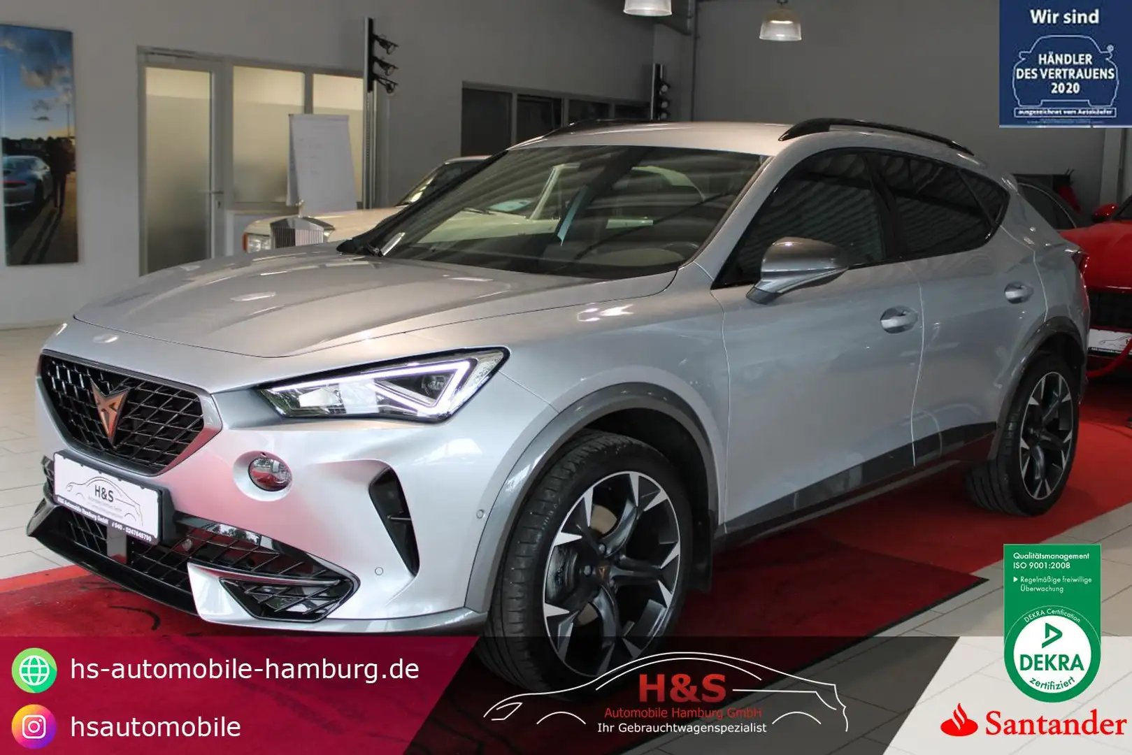 CUPRA Formentor 1.5 TSI Carplay*Kamera Srebrny - 1