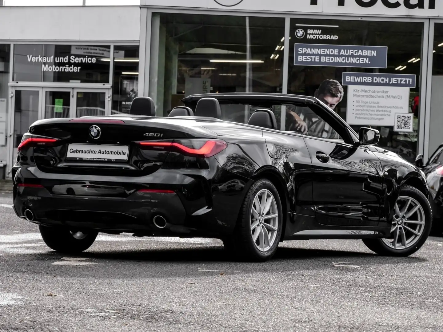 BMW 420 i M SPORT+ACC+DA+PA+HiFi+LHZ Schwarz - 2