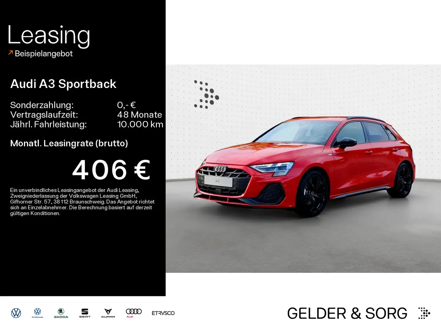 Audi A3 35 TFSI S line Matrix*Assis+*Sonos Rot - 1