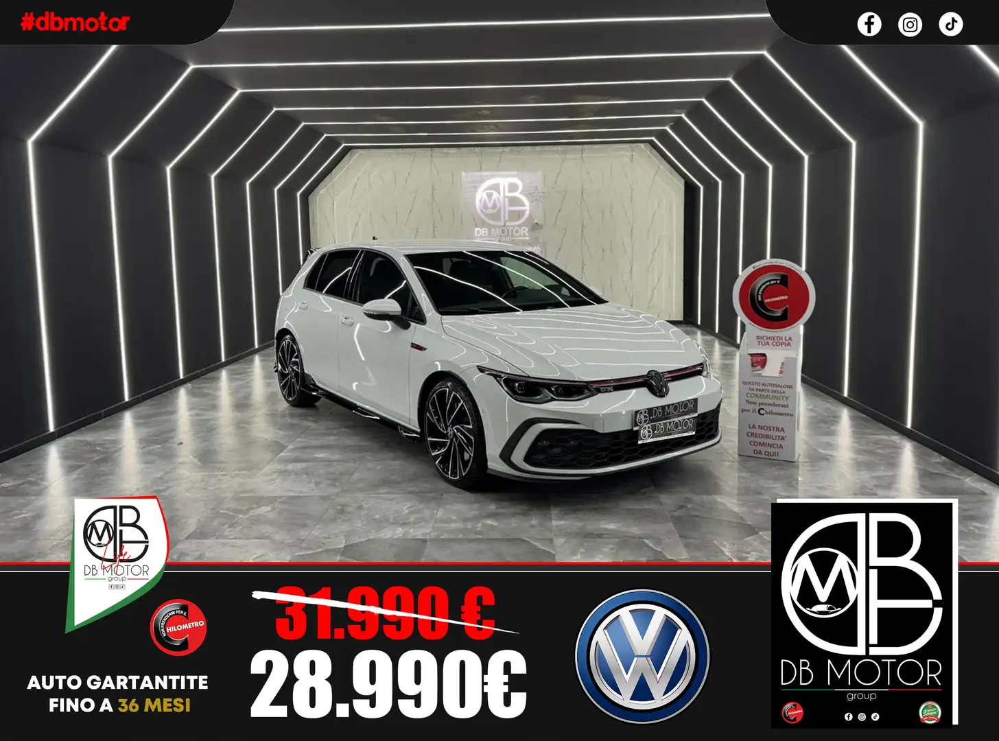 Volkswagen Golf GTI Golf VIII 2.0 tsi 245cv dsg Blanc - 1