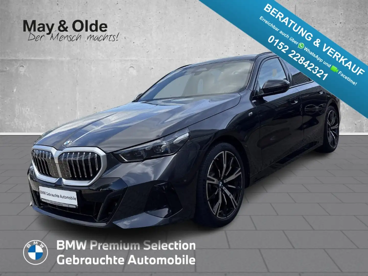 BMW 520 I M Sport AHK SHZ RFK LED ACC H&K Navi Digitales C Gris - 1