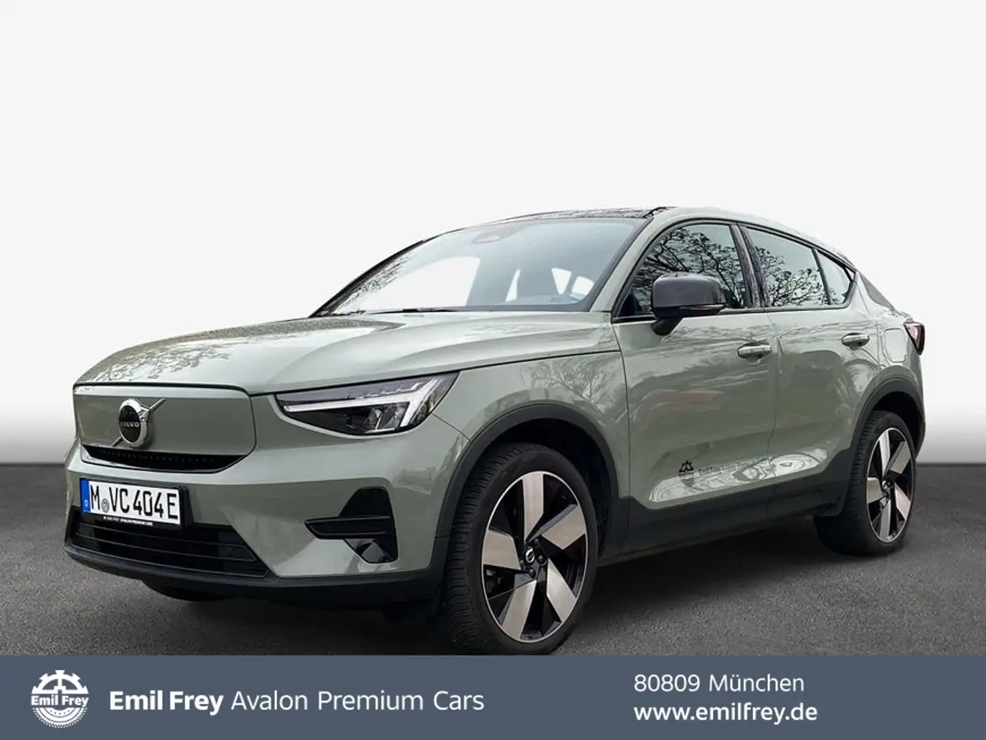 Volvo C40 Recharge 82 kWh Single M. Extended Range RWD P Groen - 1