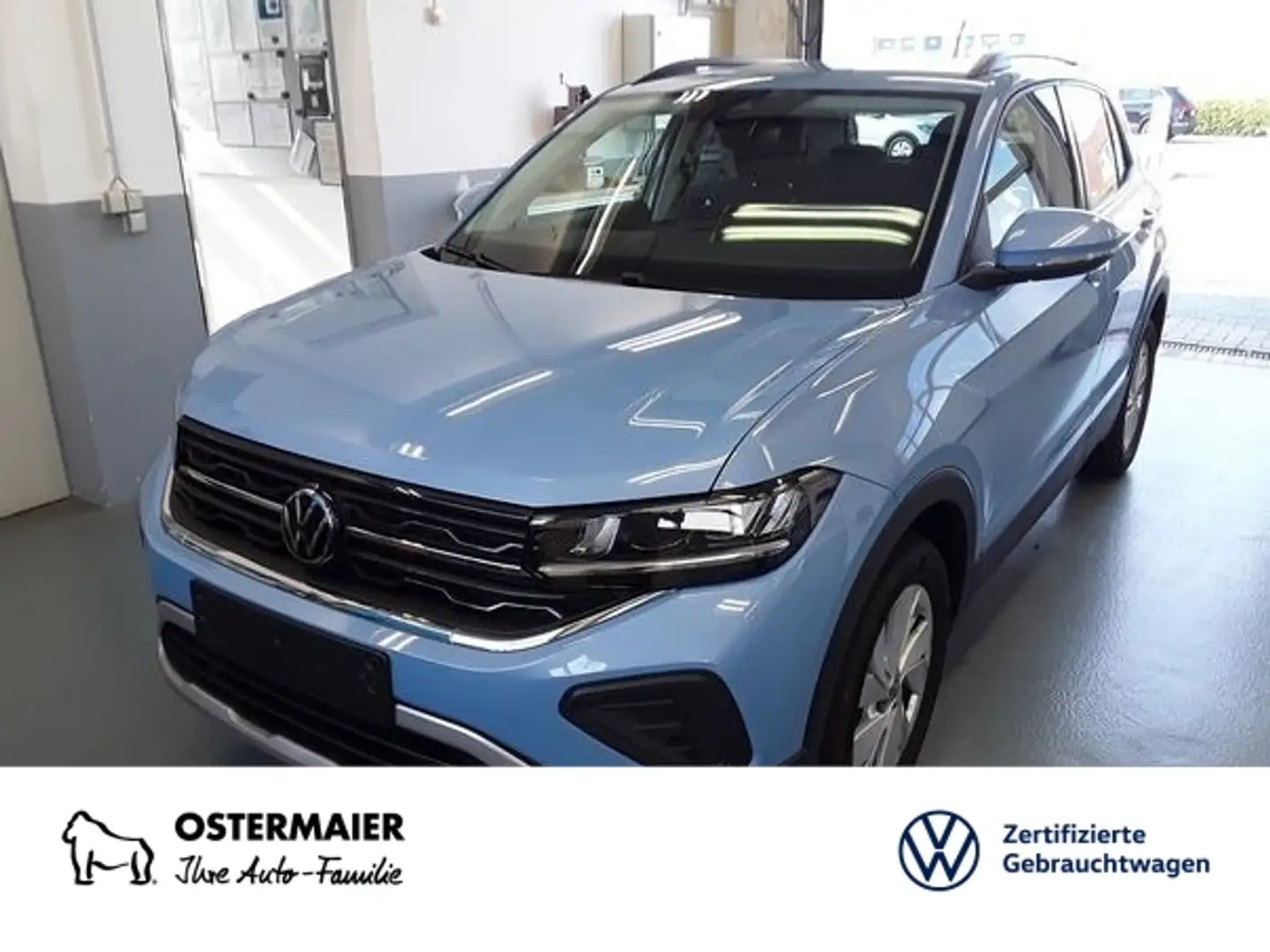 Volkswagen T-Cross LIFE 1.0TSI 116PS NAVI.AHK.KAMERA.LED.SHZG.5JG. Blau - 1