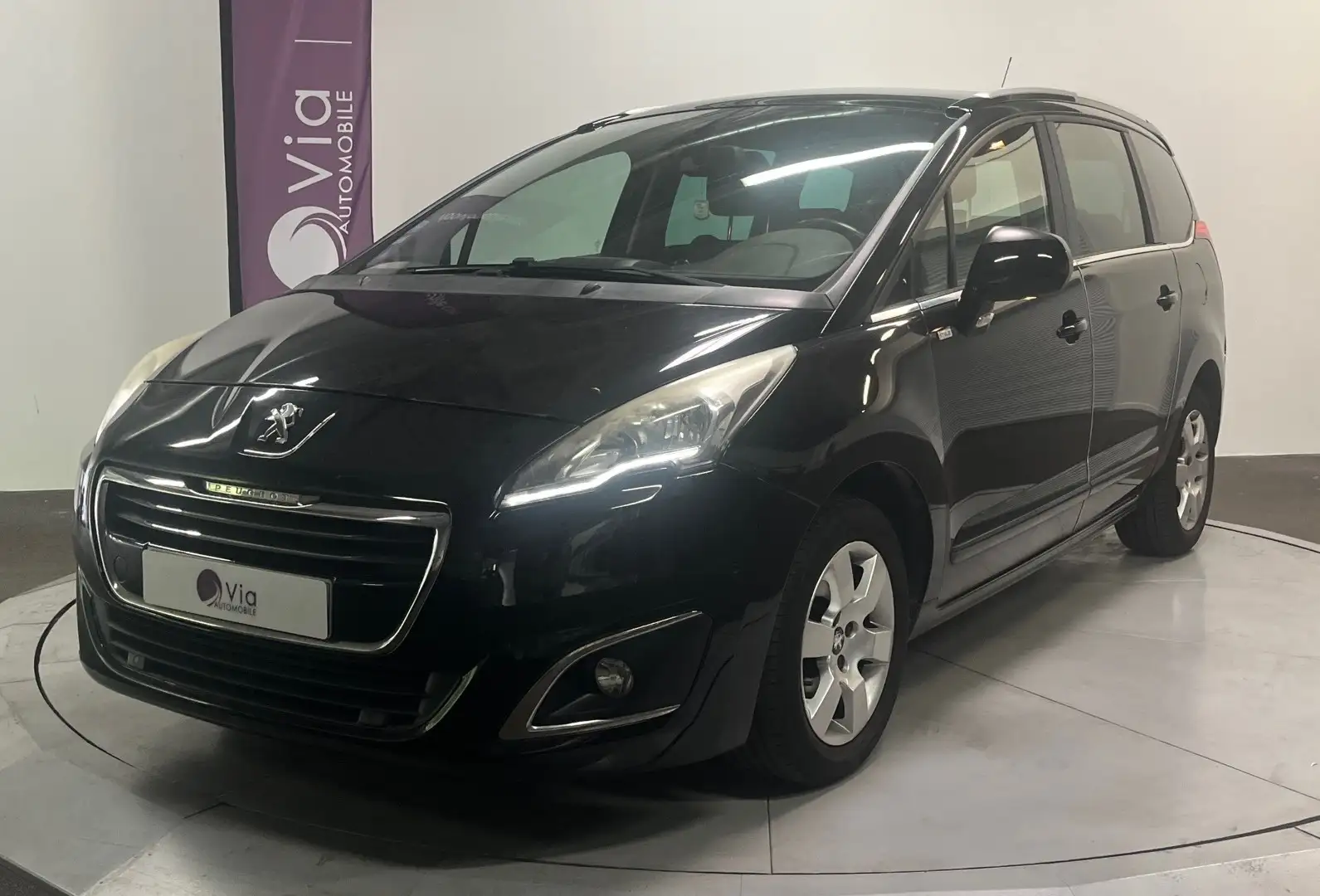 Peugeot 5008 1.2 Puretech 130ch S\u0026amp;S BVM6 7 Places Allu Noir - 1