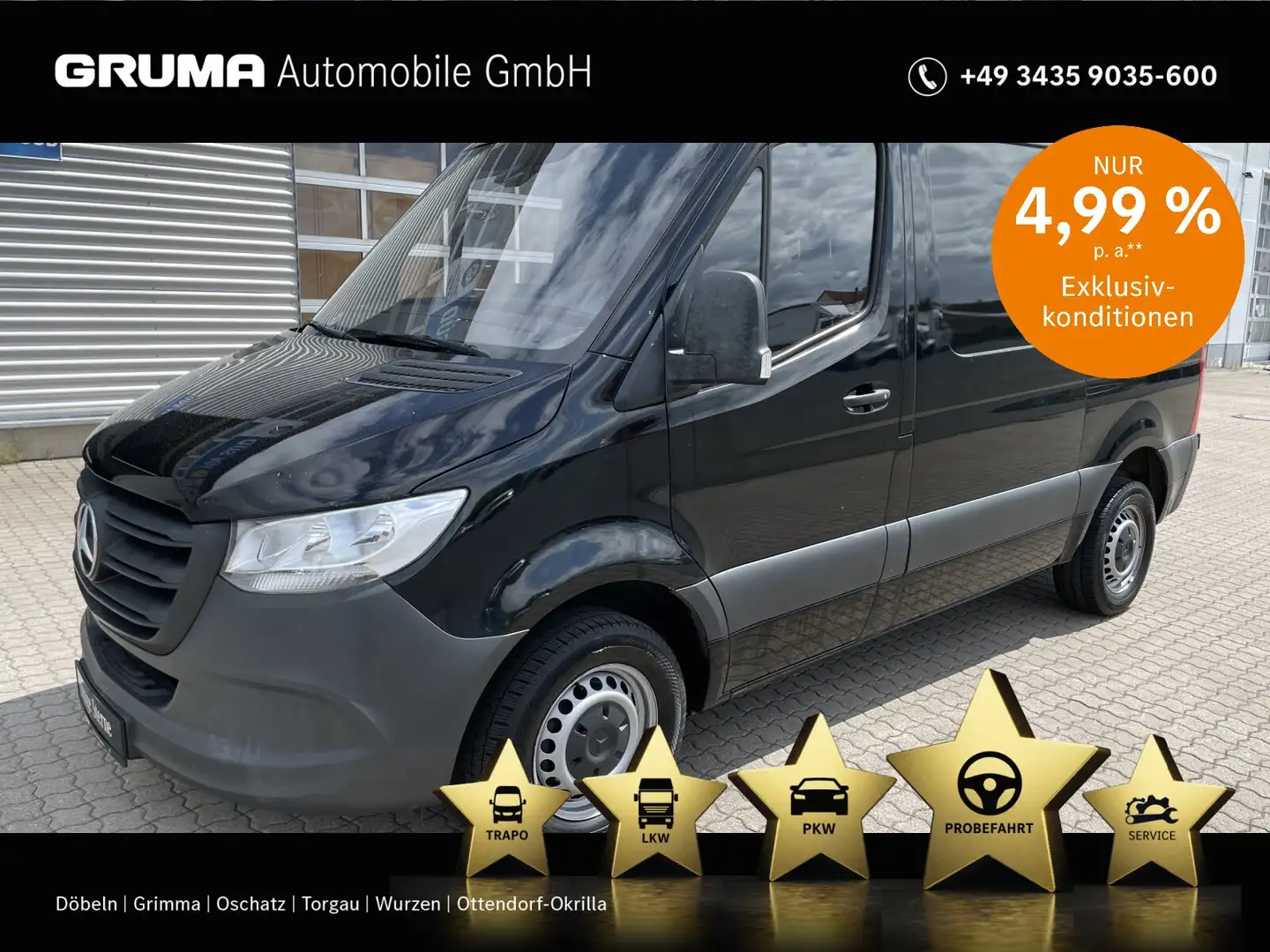 Mercedes-Benz Sprinter Sprinter 211 CDI L1H1+KLIMA+MBUX+AB WERK AUSVERK Noir - 1