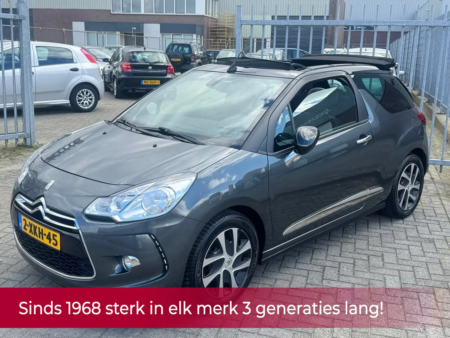 Citroen DS3 Cabrio 1.2 VTi So Chic! NL AUTO NAP! Navi l Cruise Grijs - 1