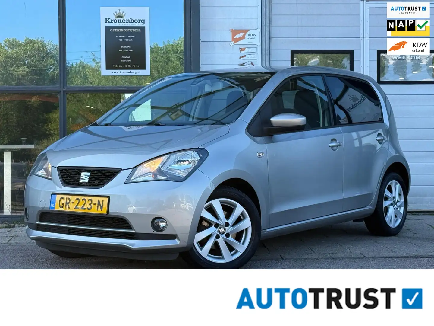 SEAT Mii 1.0 Sport Connect, AUTOMAAT, CRUISECR Grijs - 1