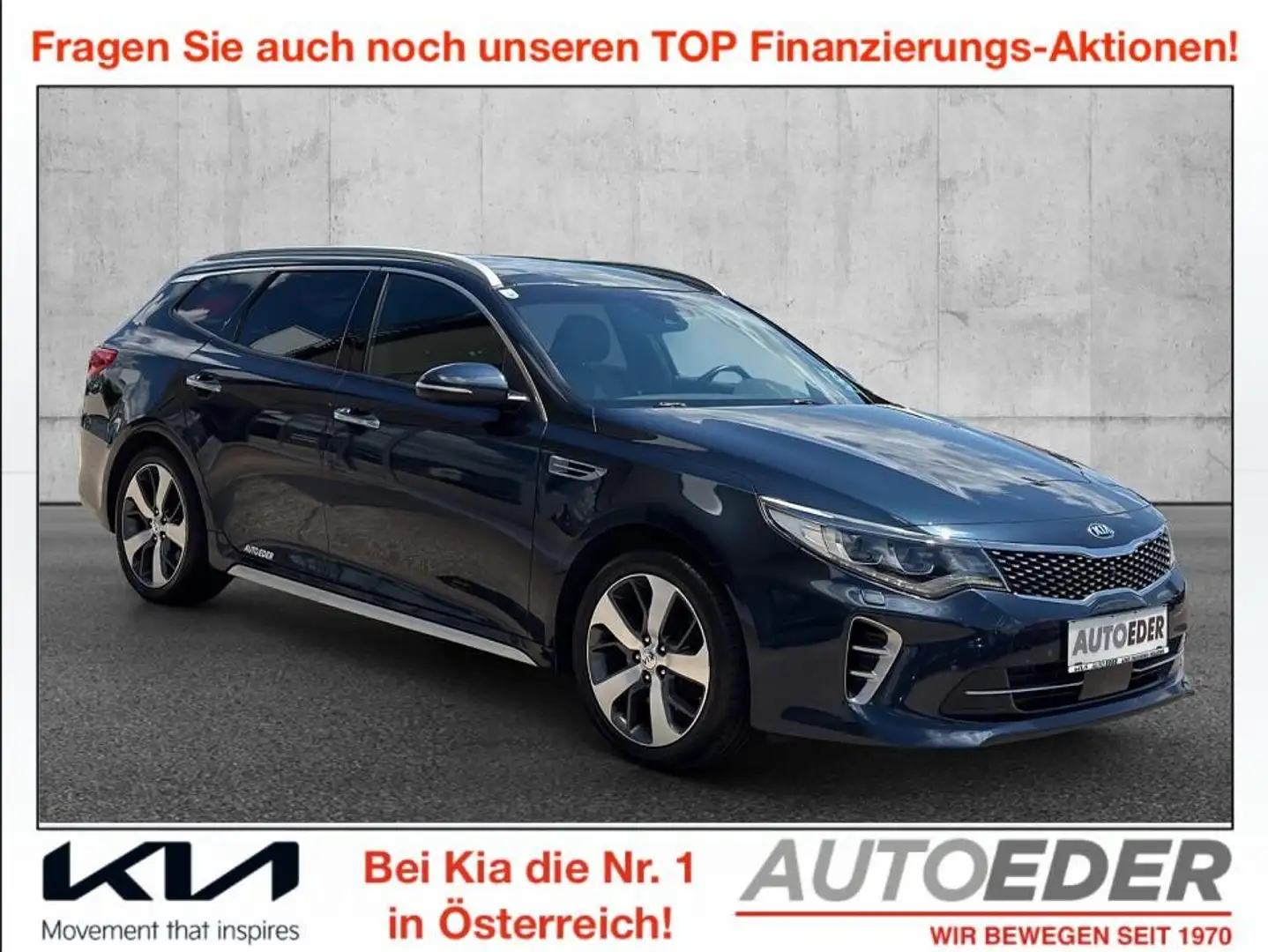 Kia Optima Wagon 1,7 CRDi ISG GT-Line DCT Blau - 1