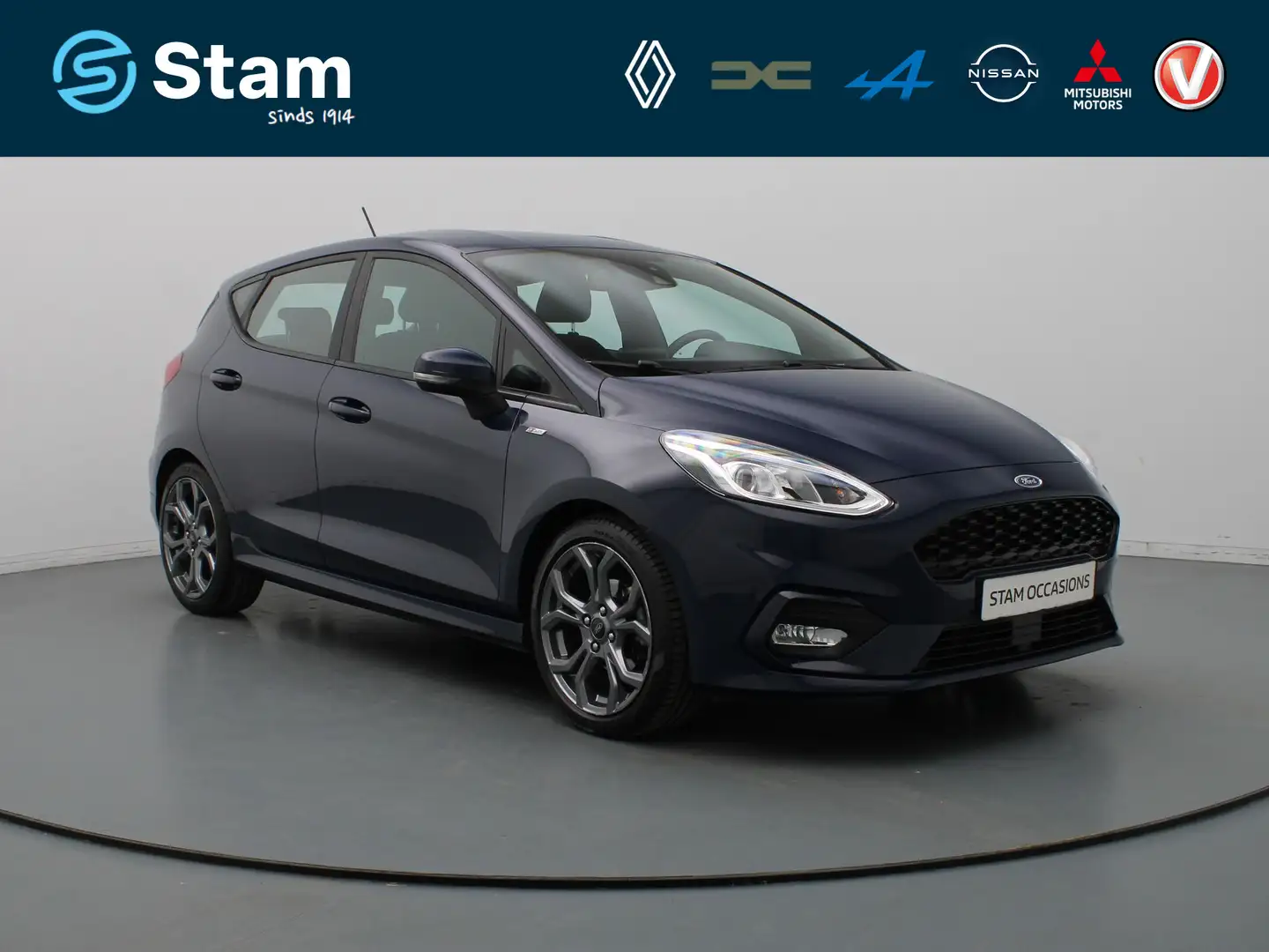 Ford Fiesta 95pk EcoBoost ST-Line Cruise | Climate | Carplay | Blauw - 1