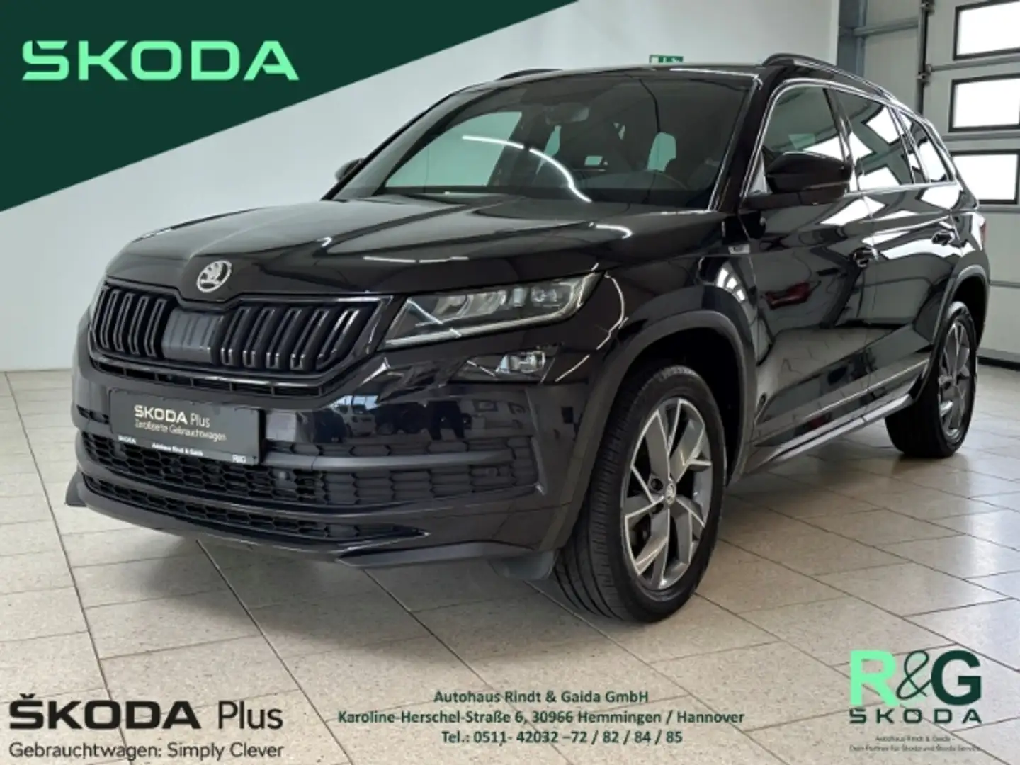Skoda Kodiaq Sportline 1.5 TSI DSG ACT PDCv+h LenkrHZG Memory S Schwarz - 1