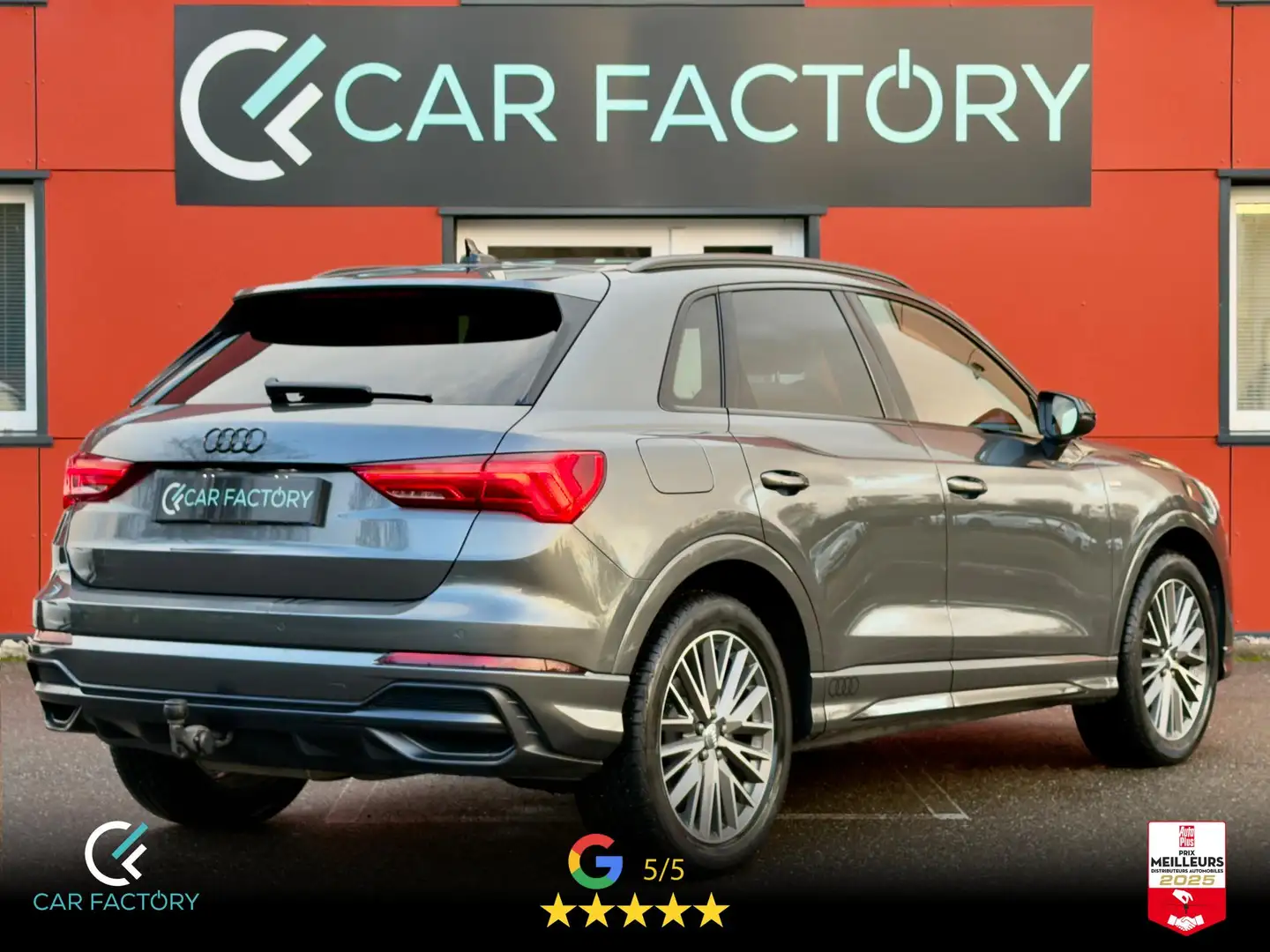 Audi Q3 S-Line 2.0 35 TDI 150 BVA S-tronic Attelage ACC Caméra Pack Hiver Garantie 1an Gris - 2