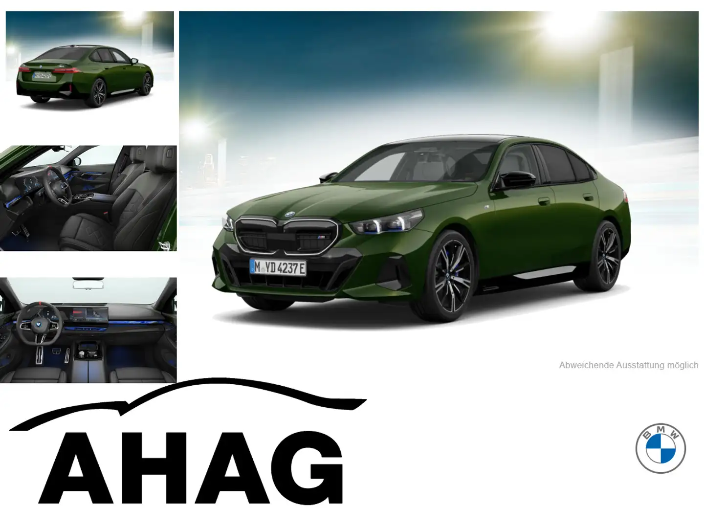 BMW i5 M60 xDrive Pano 360Â° ACC Merino 20" Individua Grün - 1