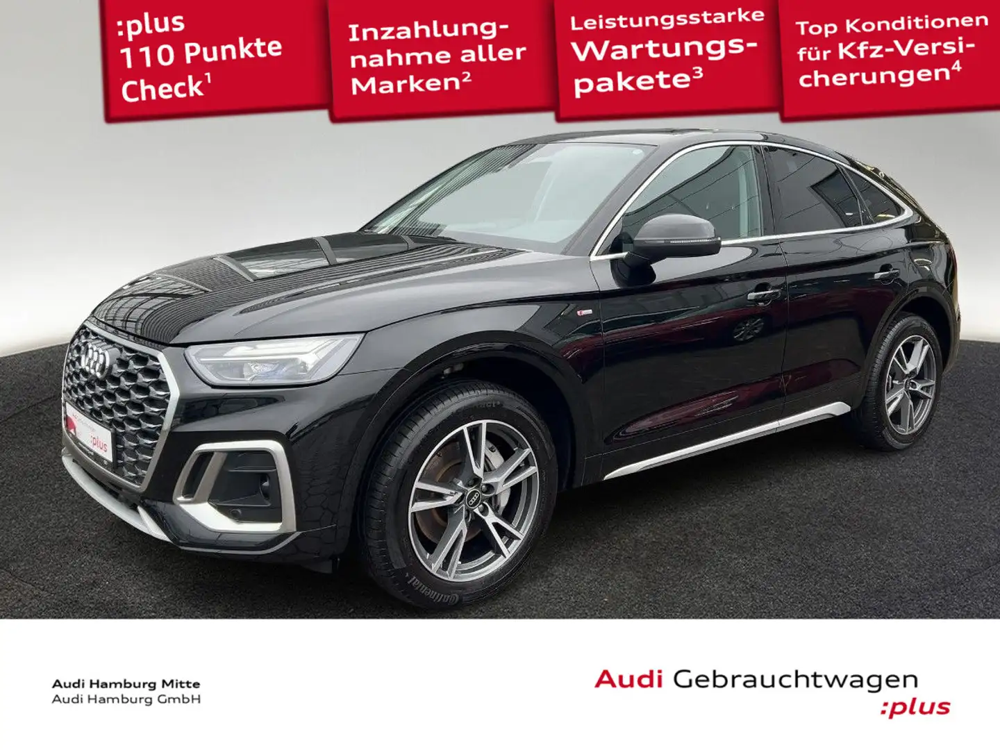 Audi Q5 55 TFSI e S line quattro S tronic P Schwarz - 1