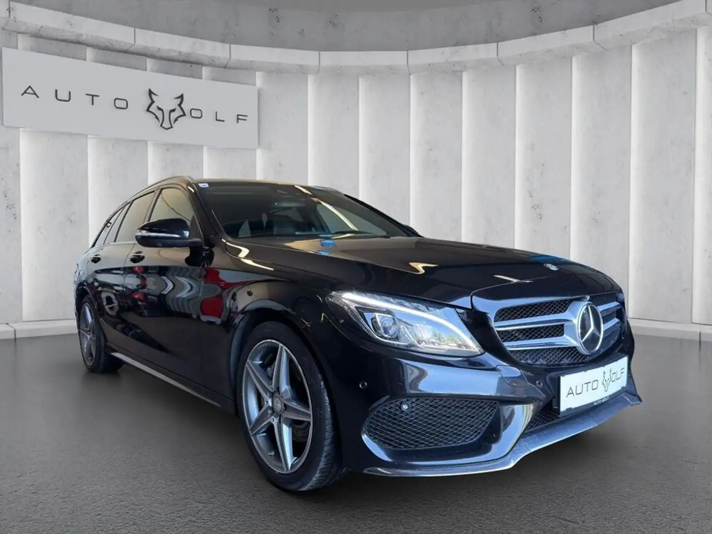 Mercedes-Benz C 220 d T*AMG*360*NAVI**TOTWINKEL*HEAD-UP*ACC*VOLL Negro - 1