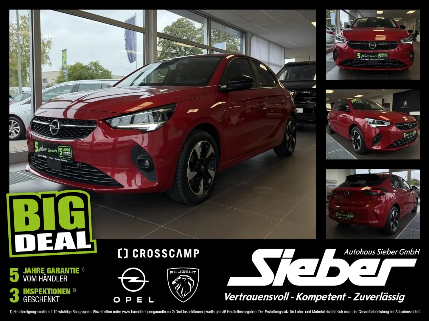 Opel Corsa F e Edition SHZ Fernlichtass. LED Rosso - 1