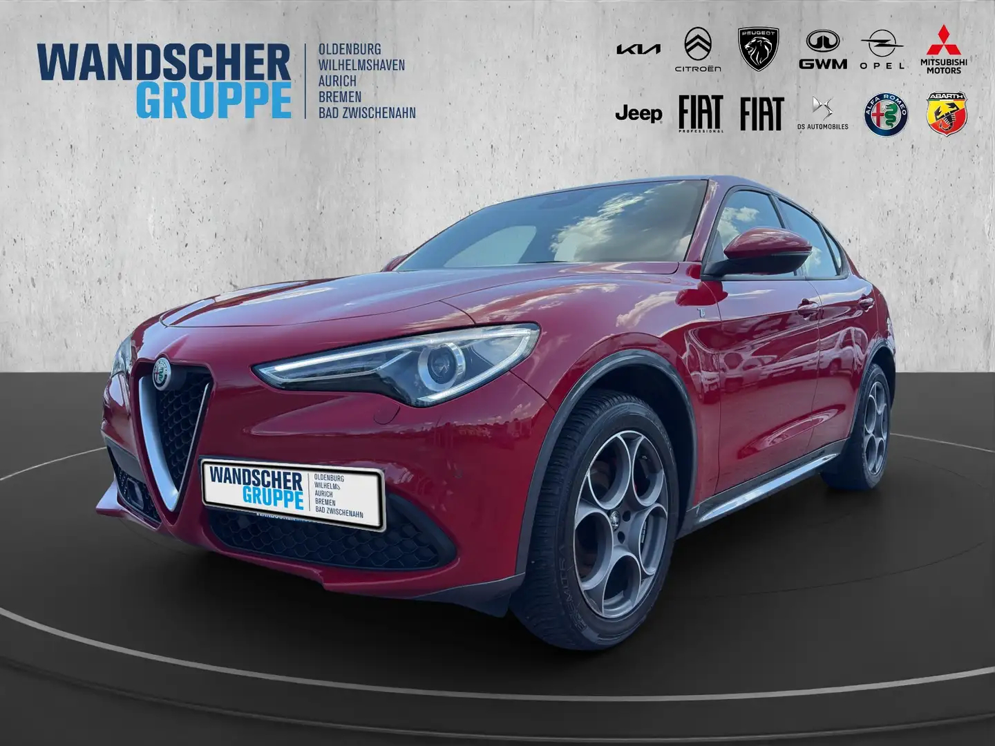 Alfa Romeo Stelvio 2.0 Turbo Ti Q4 *LENKRADHEIZUNG*KEYLESS* Rouge - 1
