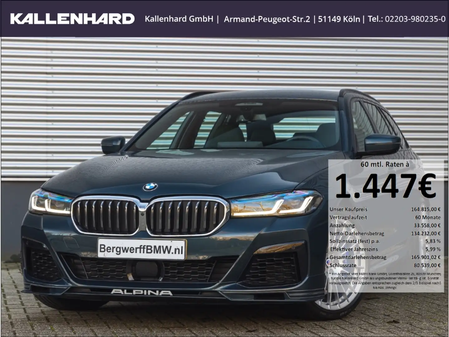 Alpina B5 Touring -Last of Line-Lavalina 2 Waldgrün-Full-Opt Argent - 1