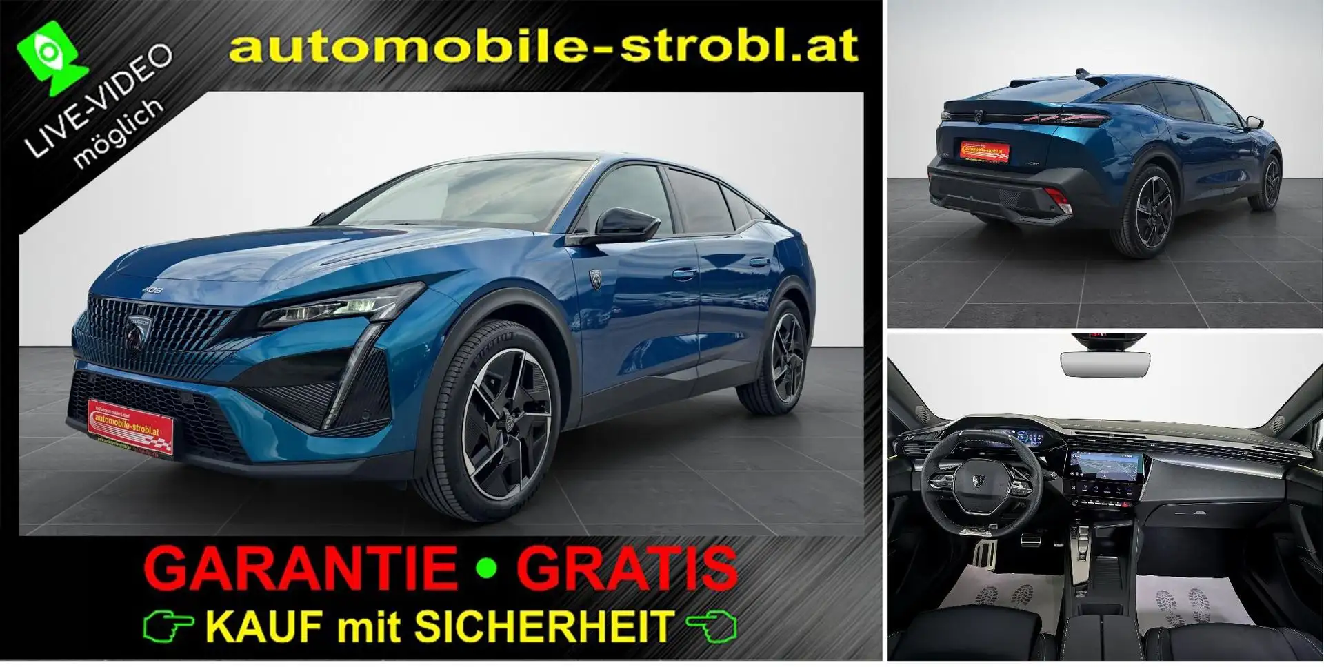 Peugeot 408 Hyb. 180 GT LED ACC Virt.C GARANTIE Blau - 1