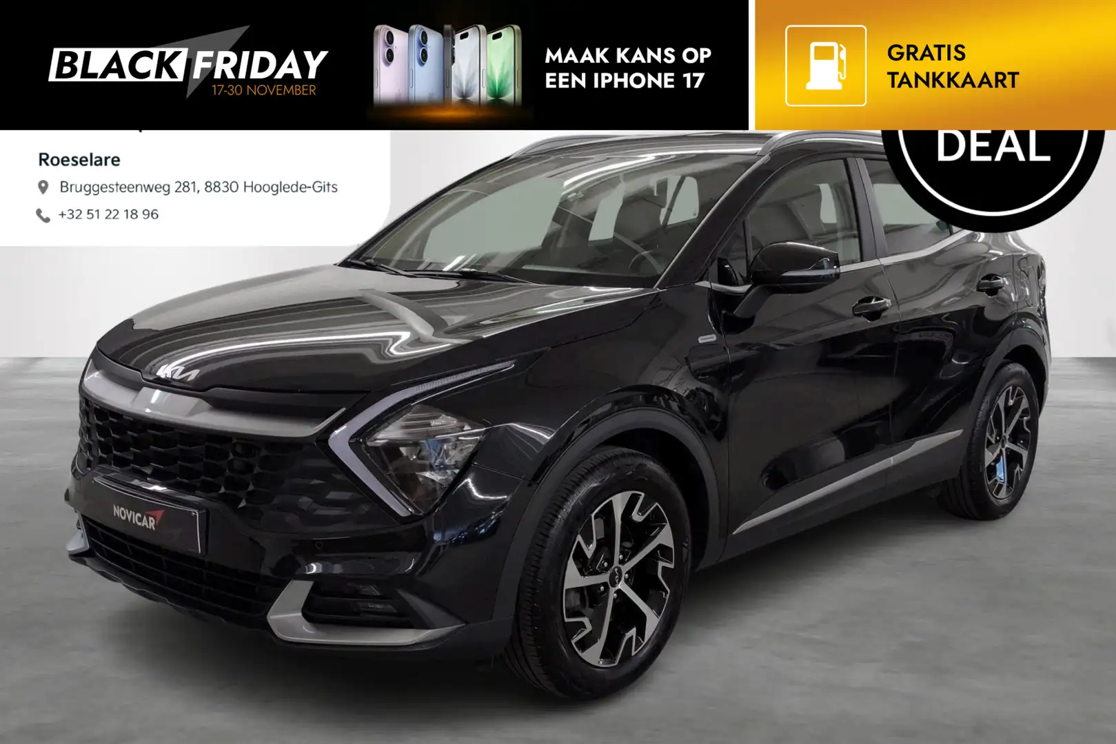 Kia Sportage 1.6 T-GDi MHEV Inspire Noir - 1