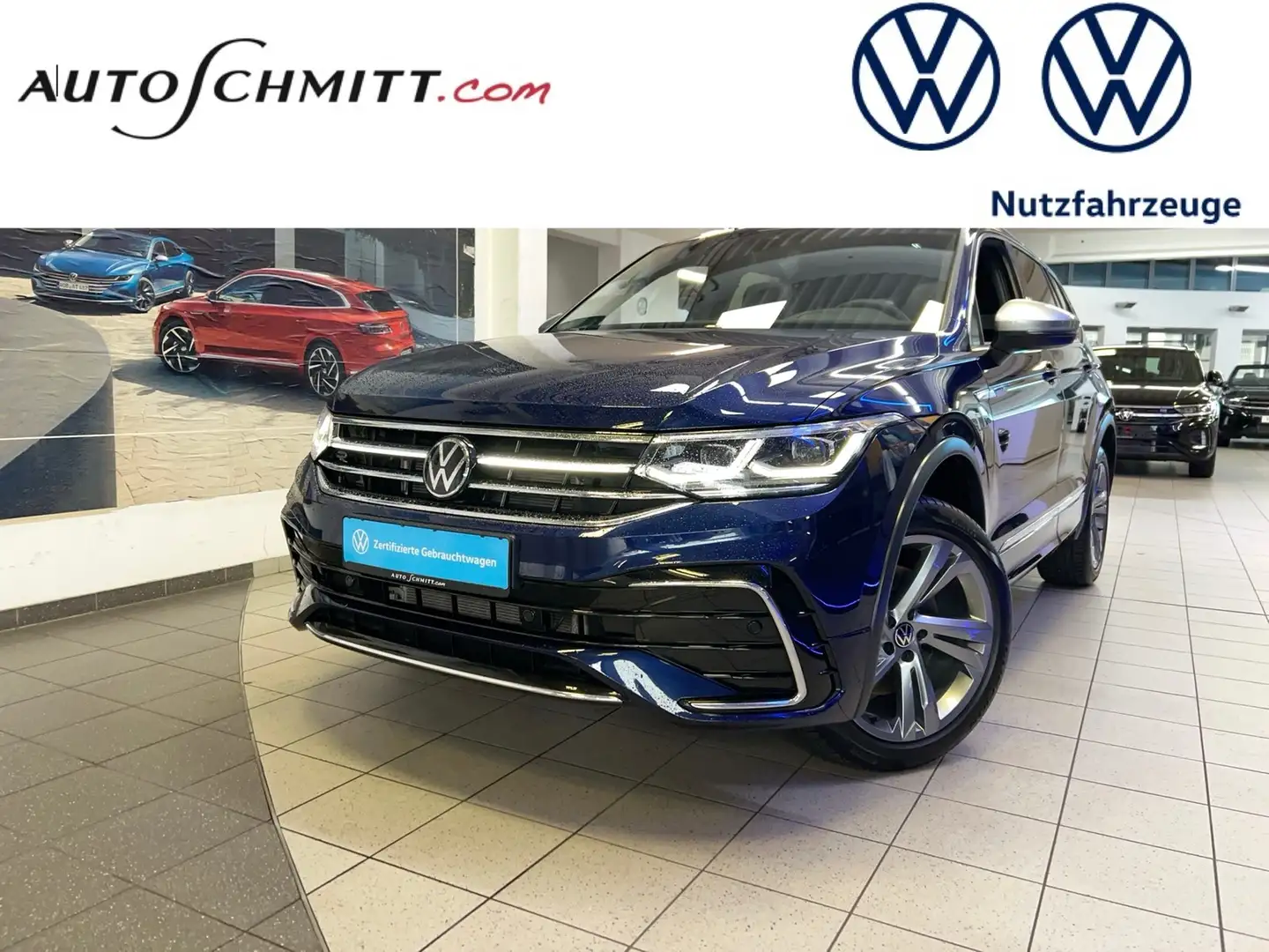 Volkswagen Tiguan Allspace R-Line 2.0 TDI MATRIX LED+4M+AHK Blau - 1