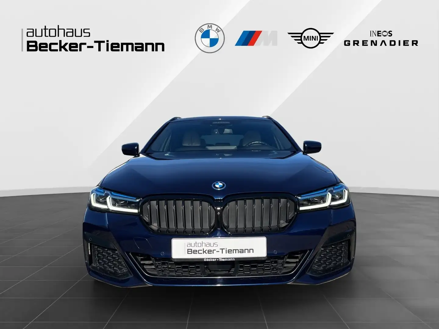 BMW 530 e xDrive Touring M-Sport AHK Laser HUD DrivAss Pro Bleu - 2