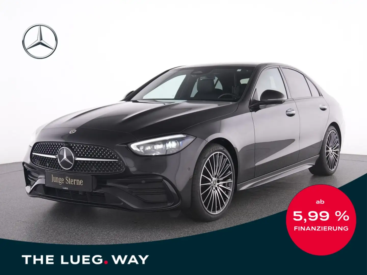 Mercedes-Benz C 300 AMG+AHK+DLight+HUD+Sthzg+Mem+Tot+Sound+360 Nero - 1