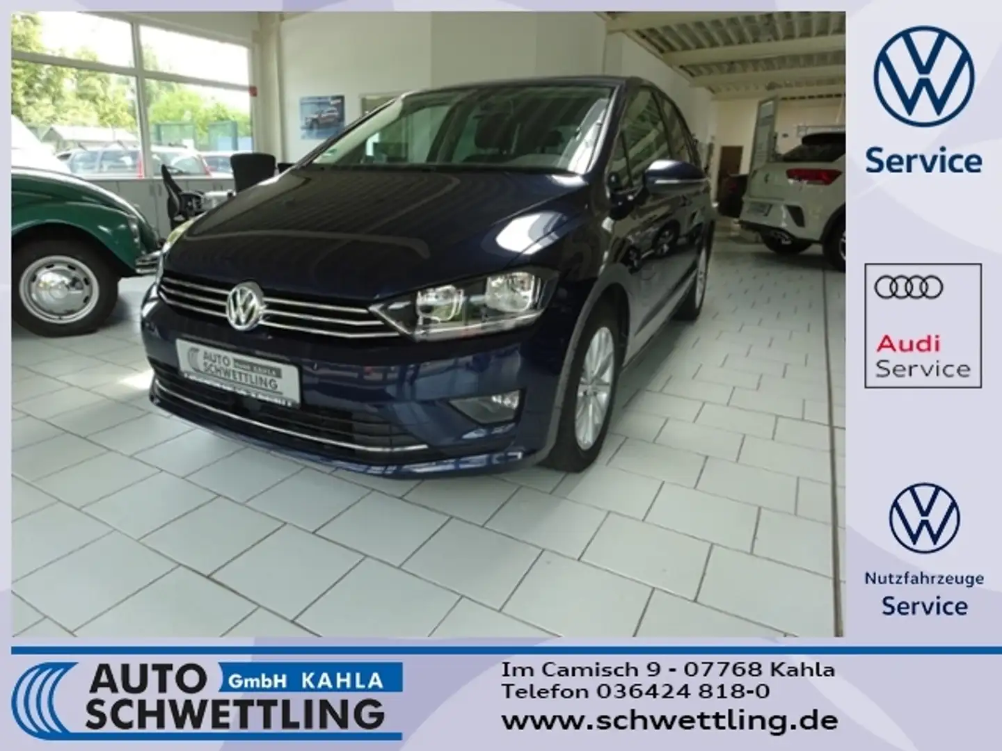 Volkswagen Golf Sportsvan 1.4 TSI BMT Lounge KLIMA ALU Blauw - 1