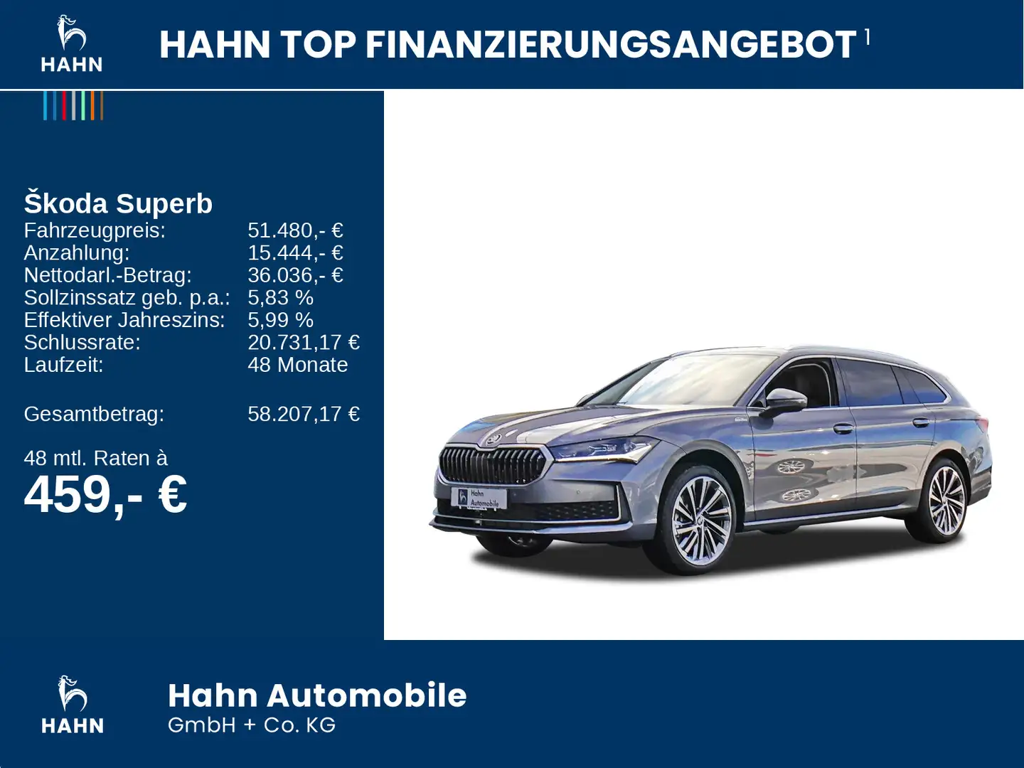 Skoda Superb Combi L&K 2,0 TDI 193PS DSG AHK Pano Alu Grau - 2