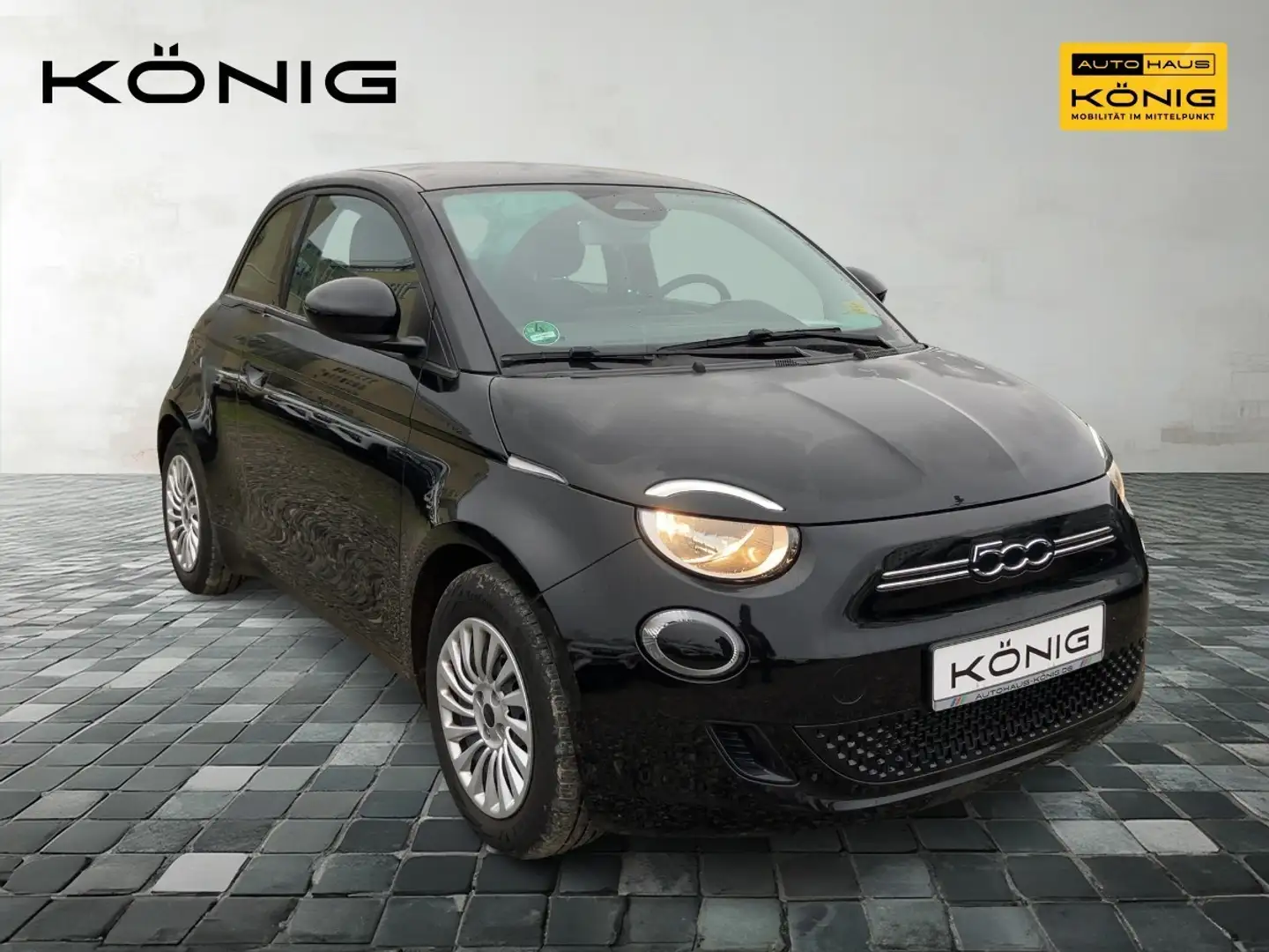 Fiat 500e 42 kWh  Automatik, Carplay Schwarz - 2