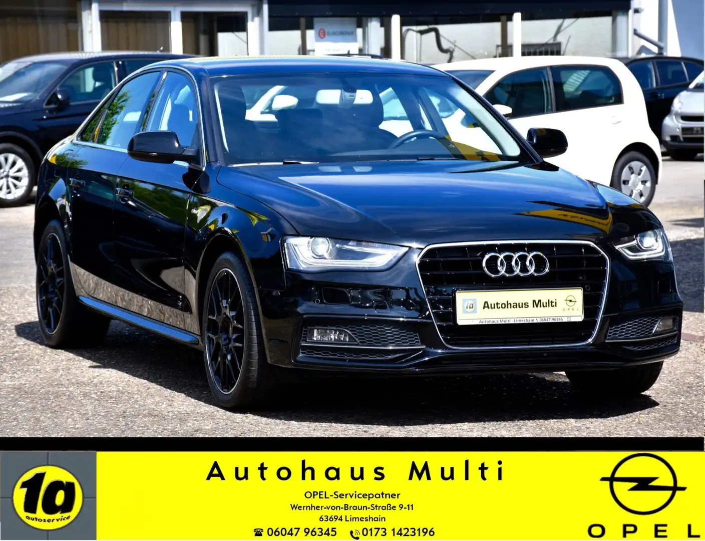Audi A4 Lim SLine B&O AHK Navi Klima Sitzh Xenon KeyL Schwarz - 1
