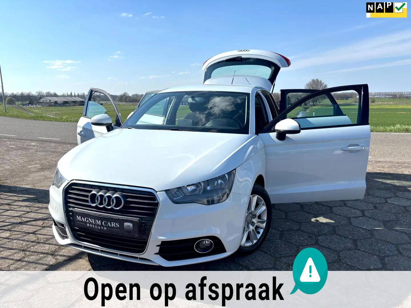 Audi A1 Sportback 1.2 TFSI 5DR NAP Airco Navi Schem Nw APK Blanc - 1
