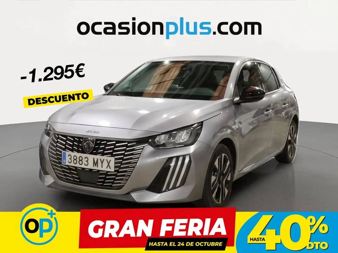 Peugeot 208 1.2 Puretech S&S Allure 100 Gris - 1