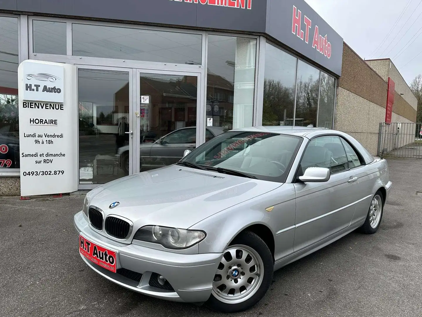 BMW 320 Cabriolet Cd/Etat neuf/Airco Noir - 1