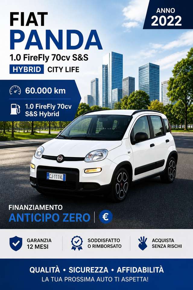 Fiat Panda III 2022 1.0 firefly hybrid s