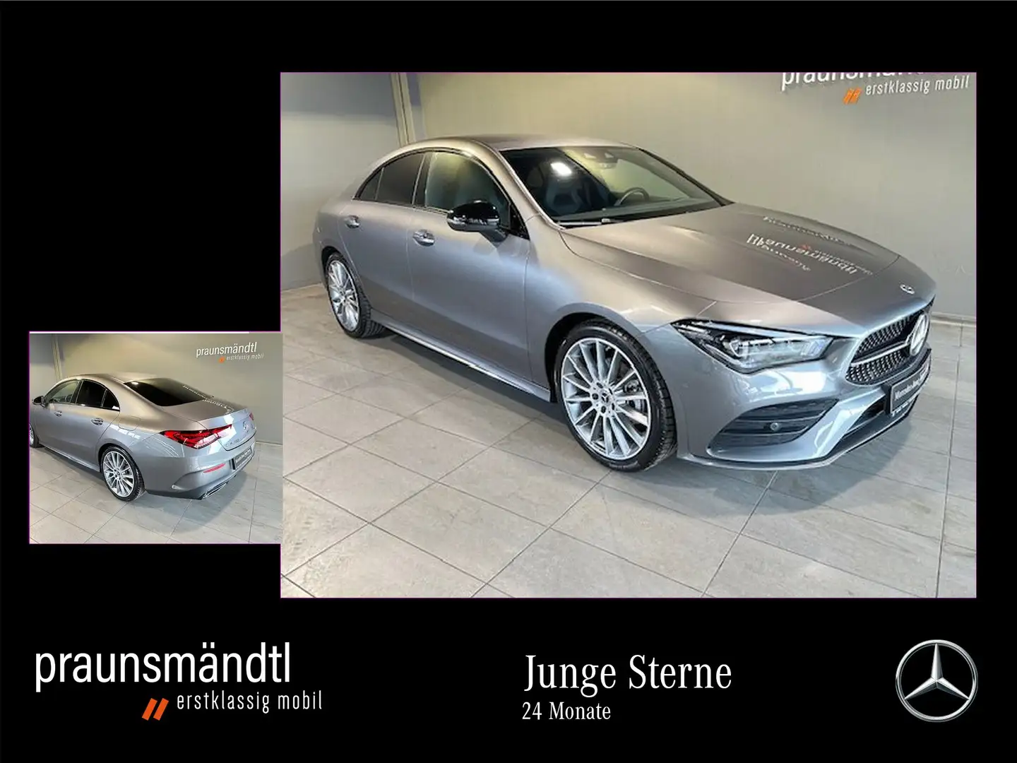 Mercedes-Benz CLA 200 4M AMG Night MBUX/AHK/Tot/MuBea/19/Kamer Grau - 1