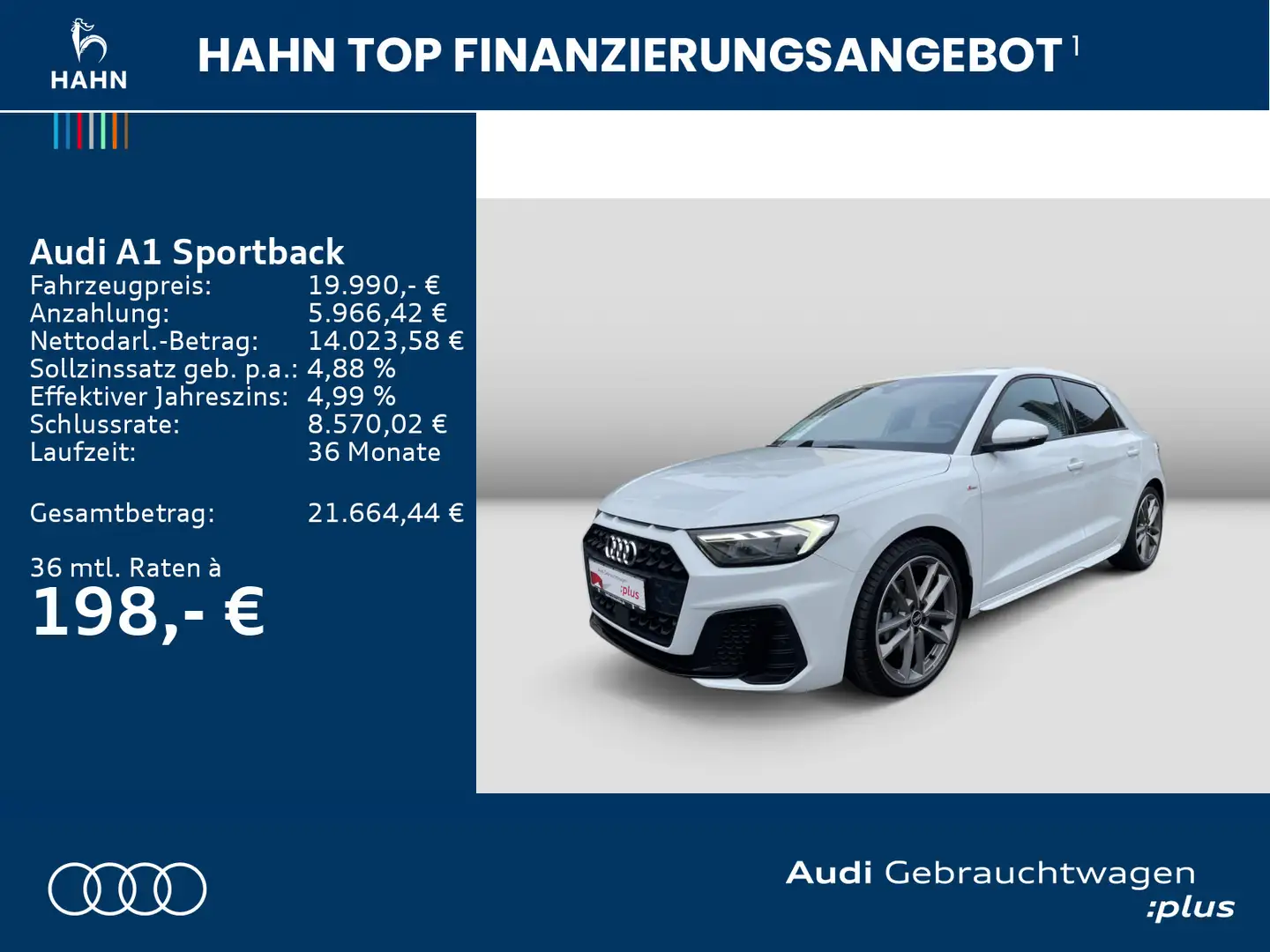 Audi A1 30TFSI 6-Gang S-line Navi LED CAM Weiß - 2