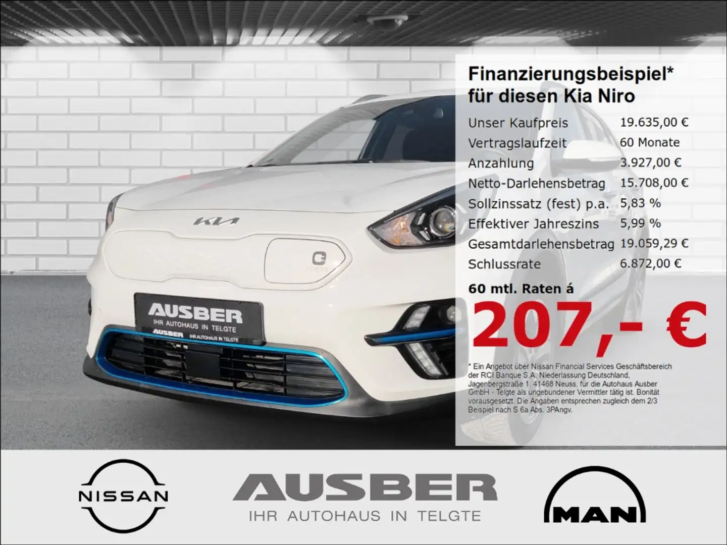 Kia Niro e-Vision NAVI-UVO Weiß - 1