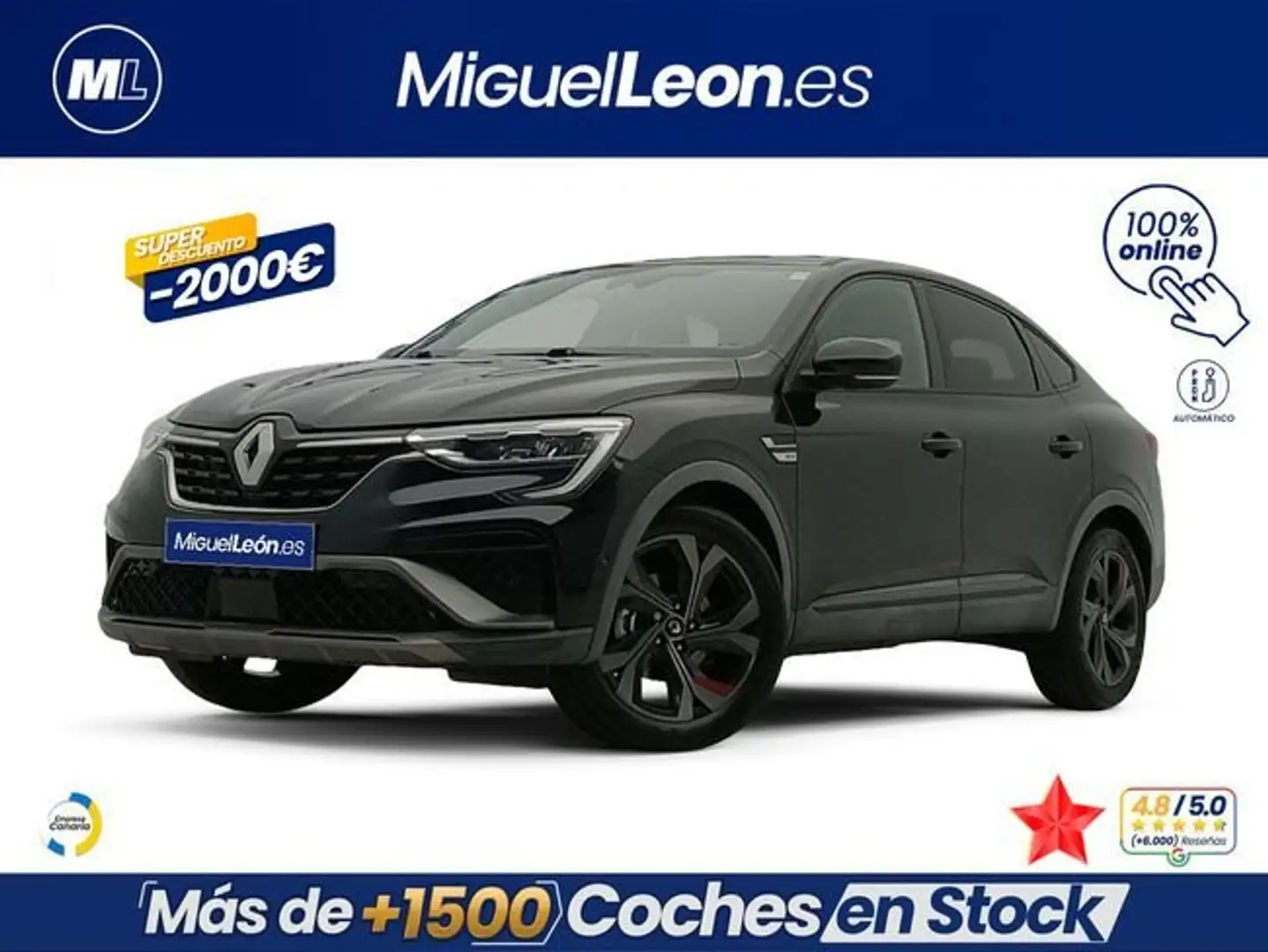Renault Arkana RS Line E-TECH Híbrido 105kW(145CV) - SS Negro - 1