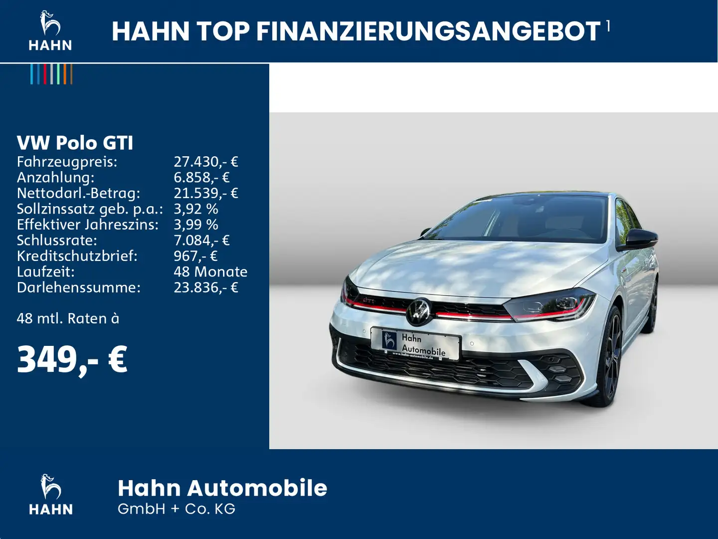 Volkswagen Polo GTI 2.0 TSI DSG Matrix Navi ACC Einparkh Blanc - 2