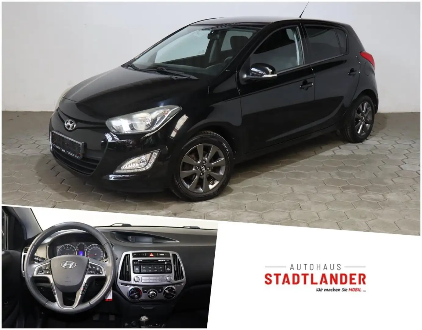 Hyundai i20 Classic 1.2 ALU*KLIM*SHZ*BT*GRA Schwarz - 1