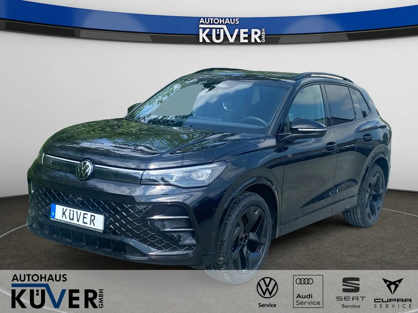 Volkswagen Tiguan R-Line 2,0 TDI DSG Navi+Pano+AHK+IQ+ACC Schwarz - 1