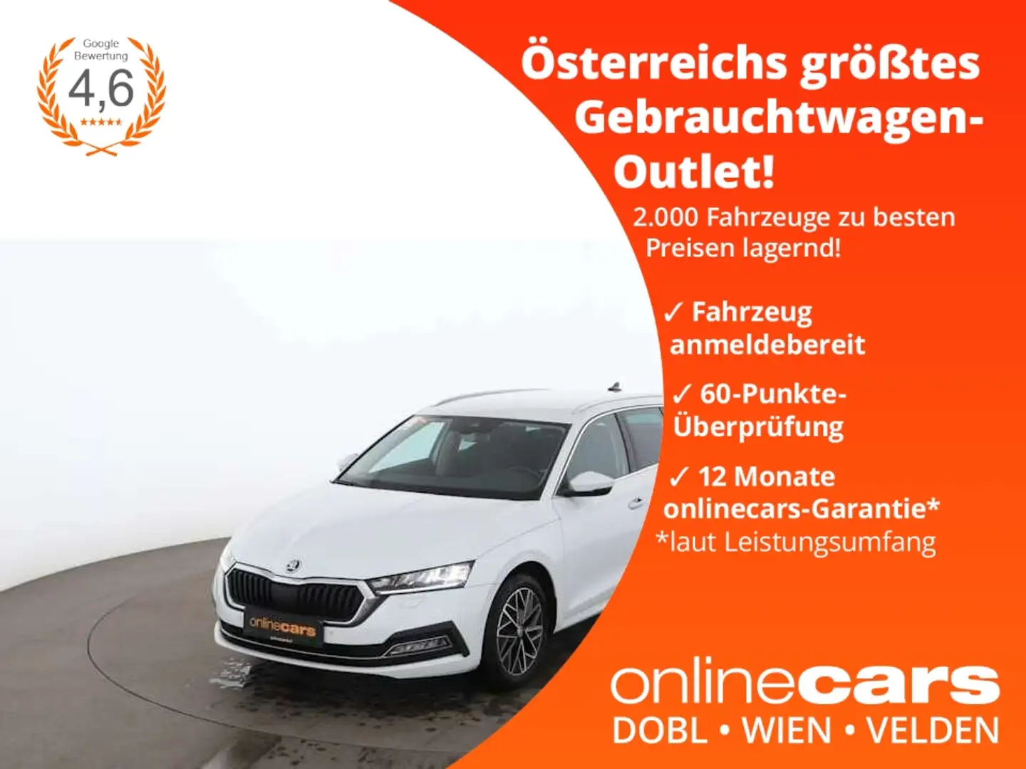 Skoda Octavia Combi 2.0 TDI Ambition LED NAVI SITZHZG Weiß - 1