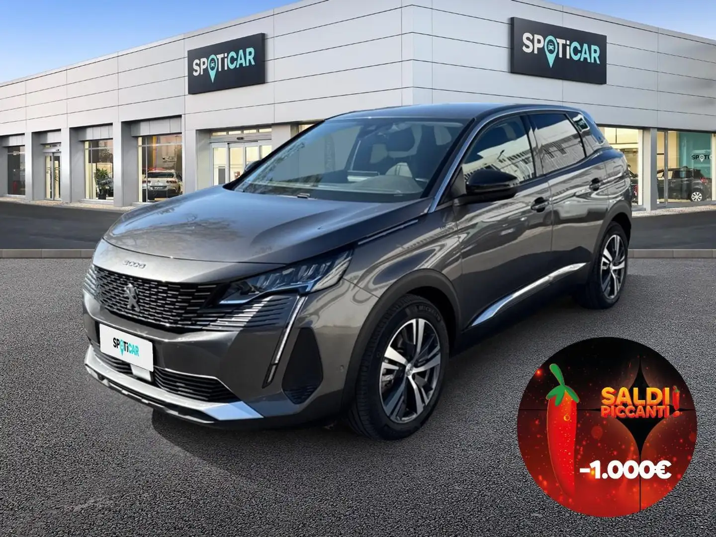 Peugeot 3008 Hybrid 225 e-EAT8 Allure Grigio - 1
