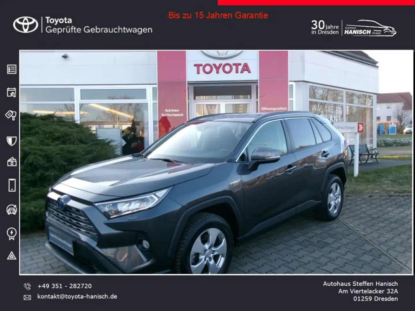 Toyota RAV 4 2.5 4x2 Hybrid Club Gris - 1