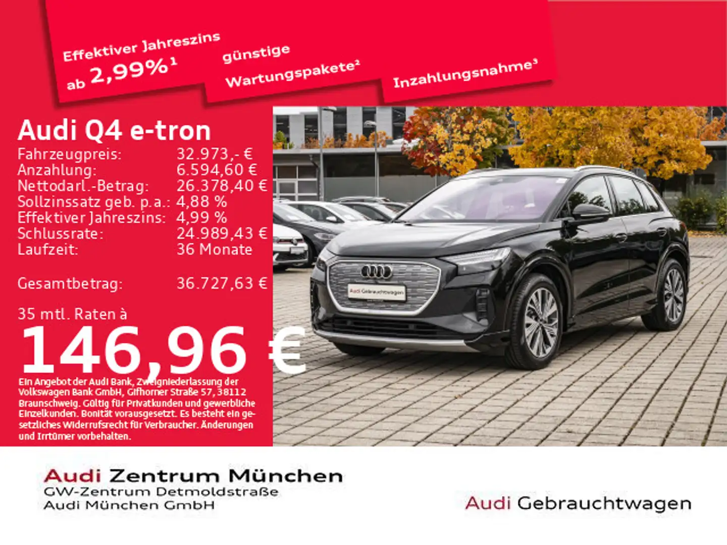 Audi Q4 e-tron 40 ACC/Navi+/Kamera Schwarz - 1